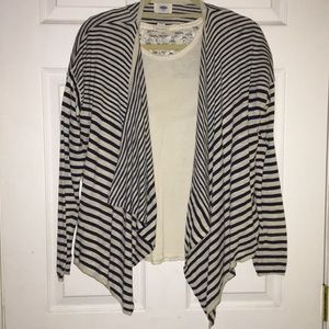 stripped cardigan!